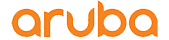 The image displays the logo for Aruba, a technology company.