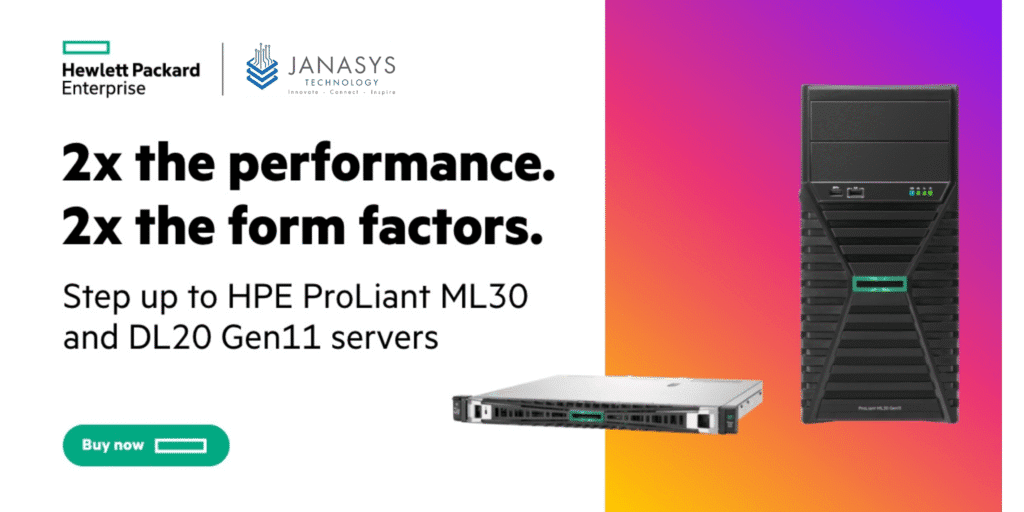 HPE ProLiant ML30 and DL20 Gen11 servers.