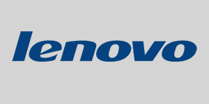The image displays the logo for Lenovo, a global technology company.