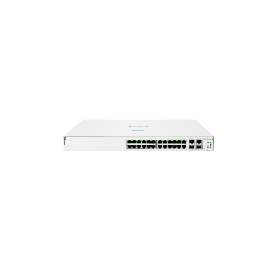 HPE Aruba Instant On 1930 24G Class4 PoE 4SFP/SFP+ 370W Switch.